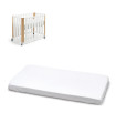 Sabana Bajera Ajust. Minicuna 50X90X12 Cm Liso Blanco Cambrass