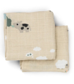 Pack 2 muselinas Tiny Farm 65x65 Done by Deer